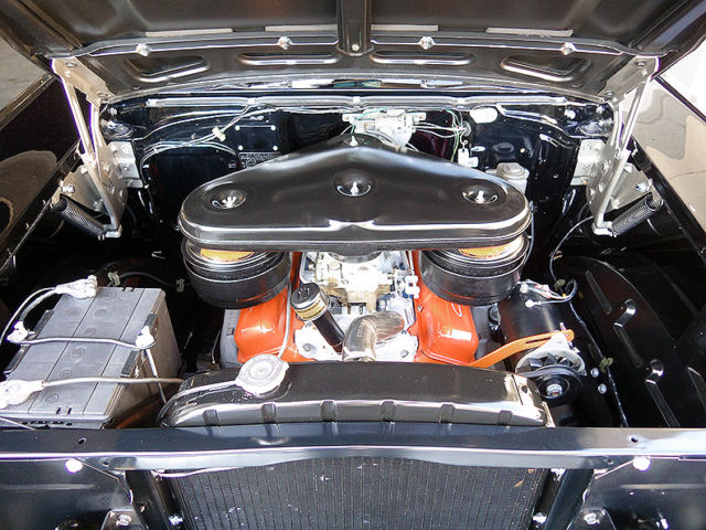 1957 Black and White Chevrolet Bel Air/150/210 2 door Sedan