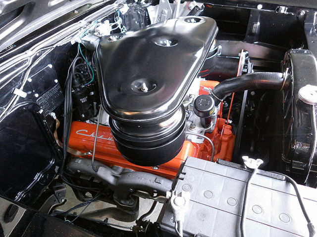 1957 Black and White Chevrolet Bel Air/150/210 2 door Sedan