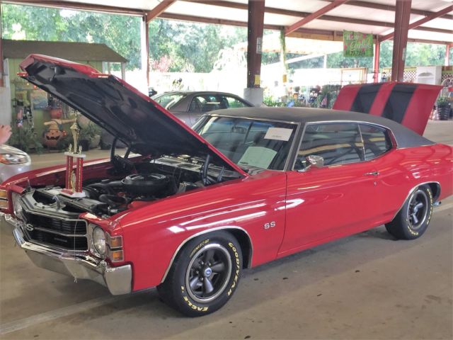 1971 Red Chevrolet Chevelle Coupe