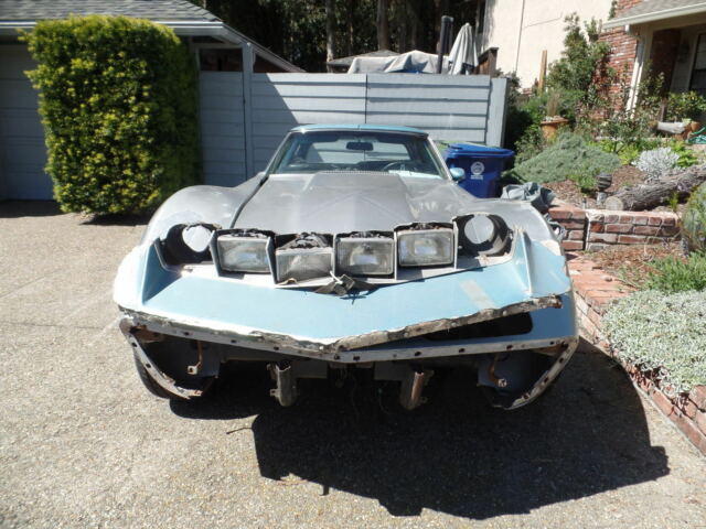 1973 Pearl ice blue Chevrolet Corvette Hatchback