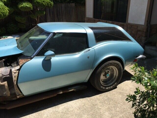 1973 Pearl ice blue Chevrolet Corvette Hatchback