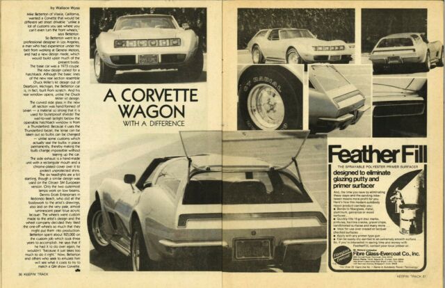1973 Pearl ice blue Chevrolet Corvette Hatchback