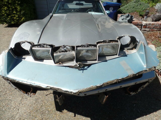 1973 Pearl ice blue Chevrolet Corvette Hatchback