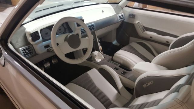 1989 White Ford Mustang Convertible