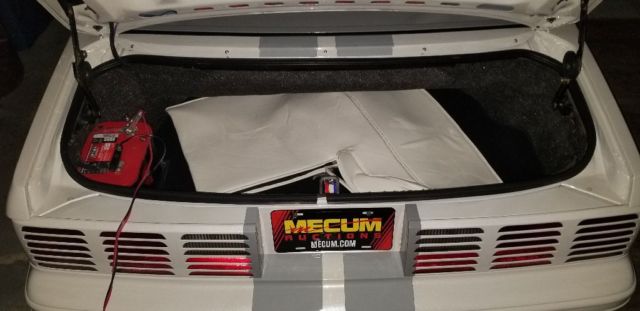 1989 White Ford Mustang Convertible