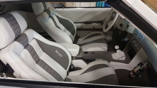 1989 White Ford Mustang Convertible