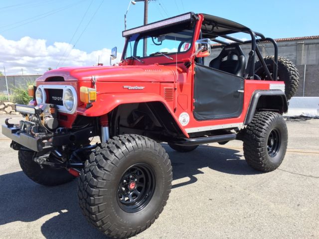 1976 Red Toyota Land Cruiser Convertible