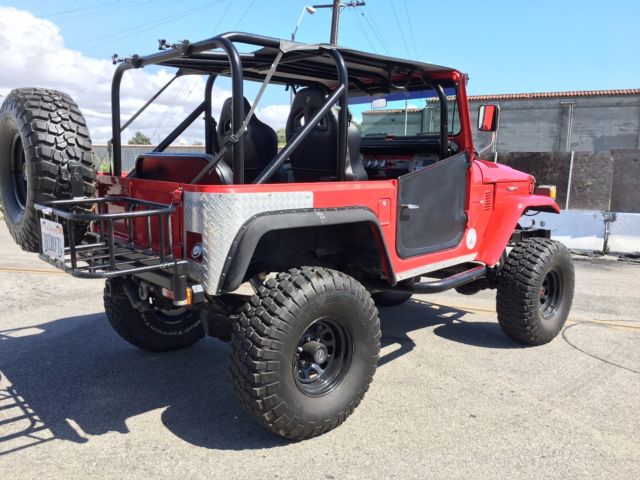 1976 Red Toyota Land Cruiser Convertible