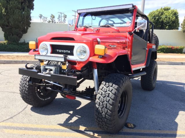 1976 Red Toyota Land Cruiser Convertible