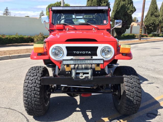 1976 Red Toyota Land Cruiser Convertible