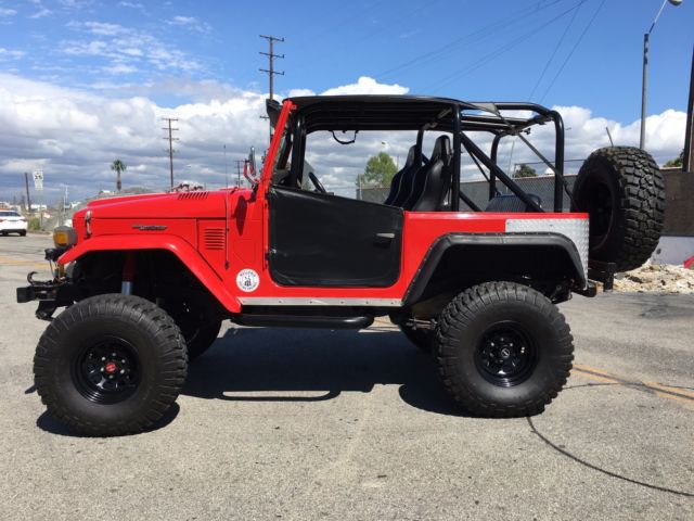 1976 Red Toyota Land Cruiser Convertible