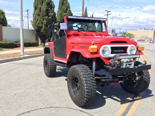 1976 Red Toyota Land Cruiser Convertible