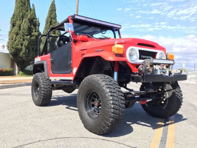 1976 Red Toyota Land Cruiser Convertible