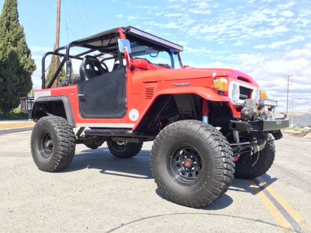 1976 Red Toyota Land Cruiser Convertible