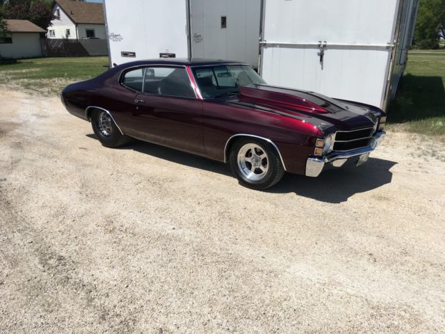 1971 Candy Burgundy Chevrolet Chevelle Coupe