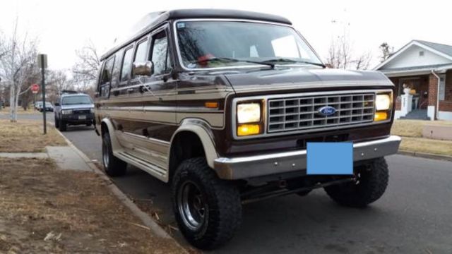 1989 Brown Ford E-Series Van Van Camper