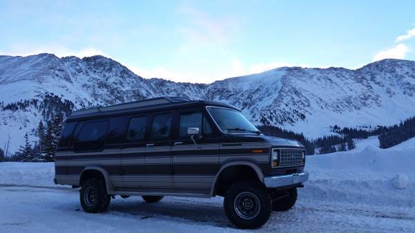 1989 Brown Ford E-Series Van Van Camper