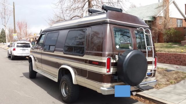 1989 Brown Ford E-Series Van Van Camper