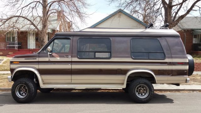 1989 Brown Ford E-Series Van Van Camper