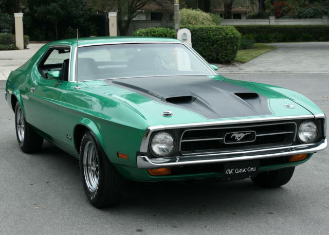 1971 Grabber Green Ford Mustang Coupe