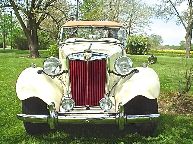 1953 MG White MG T-Series Convertible