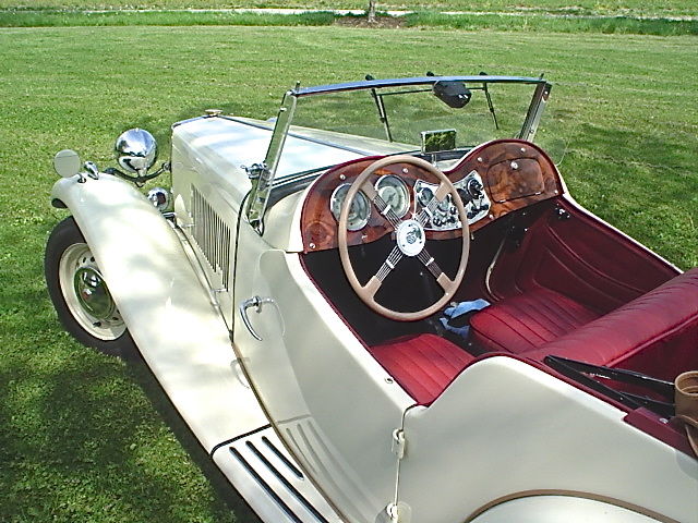 1953 MG White MG T-Series Convertible