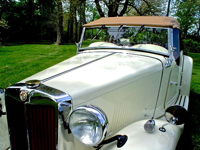 1953 MG White MG T-Series Convertible