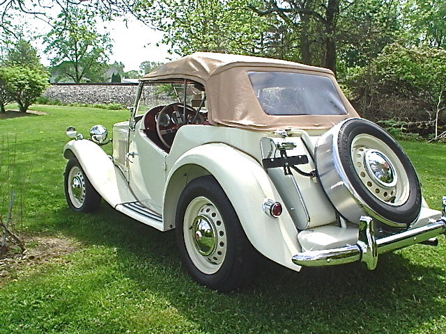 1953 MG White MG T-Series Convertible