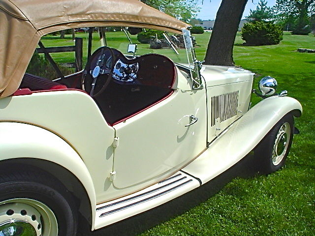 1953 MG White MG T-Series Convertible