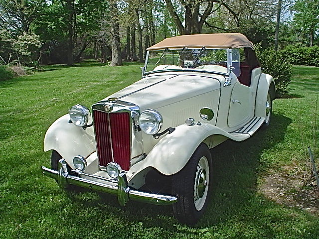 1953 MG White MG T-Series Convertible