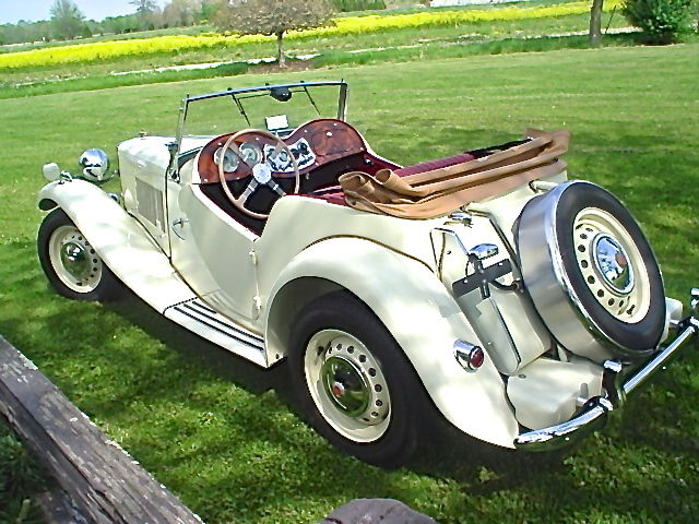 1953 MG White MG T-Series Convertible