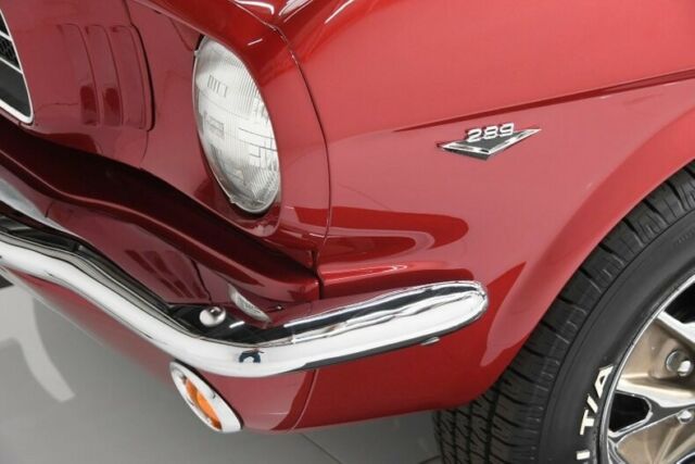 1965 Burgundy Ford Mustang Convertible