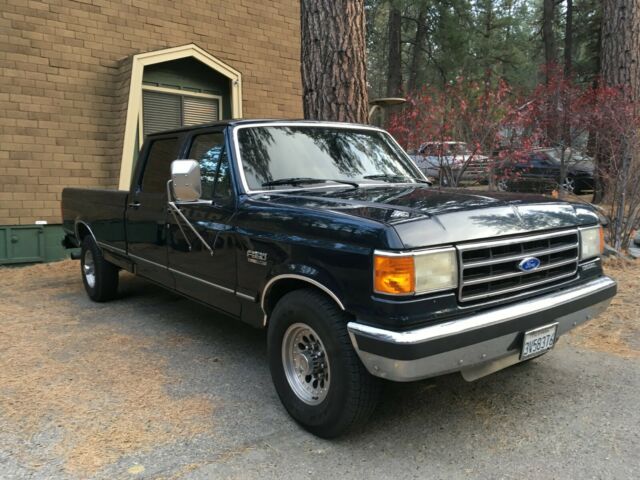 1989 Blue Ford F-350 Extended Cab Pickup