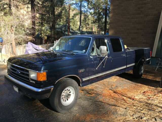 1989 Blue Ford F-350 Extended Cab Pickup