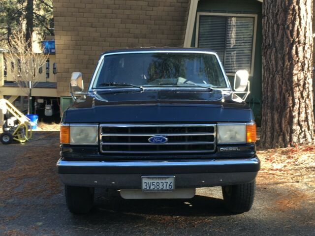 1989 Blue Ford F-350 Extended Cab Pickup