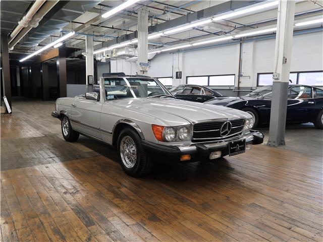 1985 Silver Mercedes-Benz SL-Class Convertible