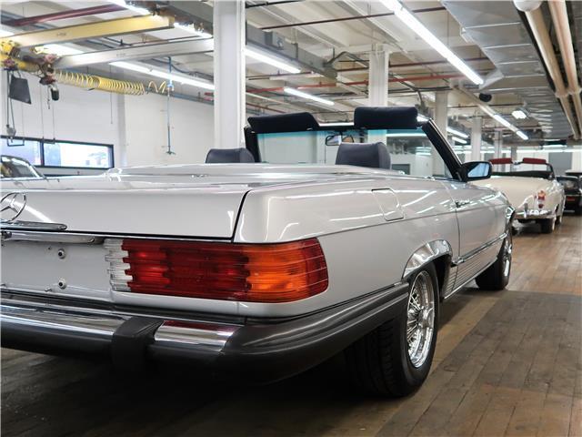 1985 Silver Mercedes-Benz SL-Class Convertible