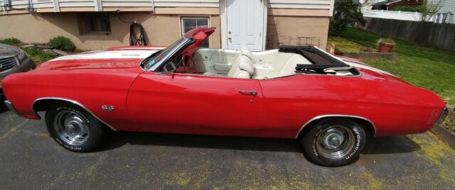 1970 Red Chevrolet Chevelle Convertible