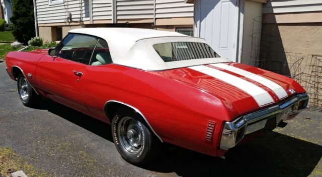 1970 Red Chevrolet Chevelle Convertible