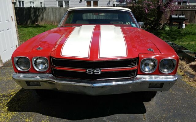 1970 Red Chevrolet Chevelle Convertible