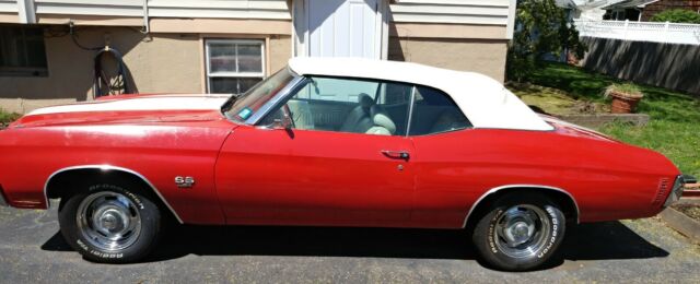 1970 Red Chevrolet Chevelle Convertible