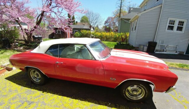 1970 Red Chevrolet Chevelle Convertible