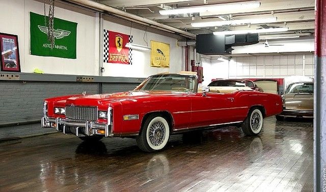 1976 Red Cadillac Eldorado Convertible