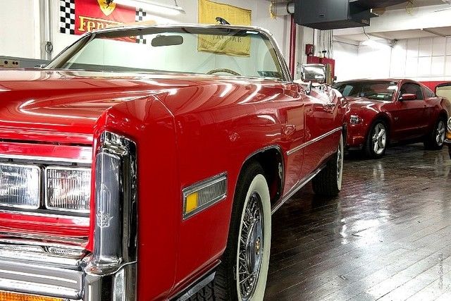 1976 Red Cadillac Eldorado Convertible
