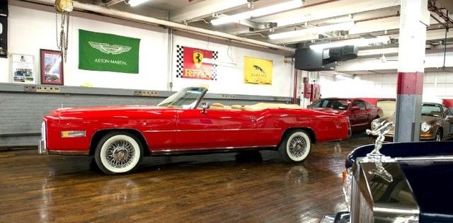 1976 Red Cadillac Eldorado Convertible