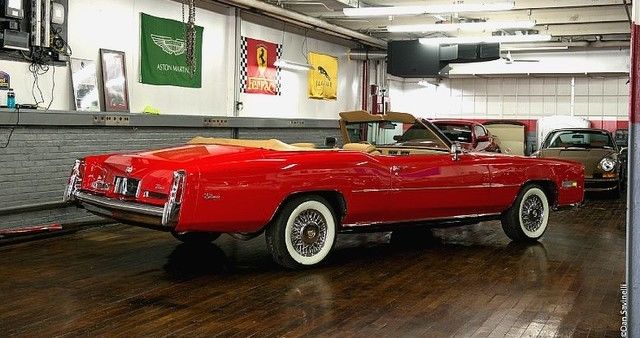 1976 Red Cadillac Eldorado Convertible
