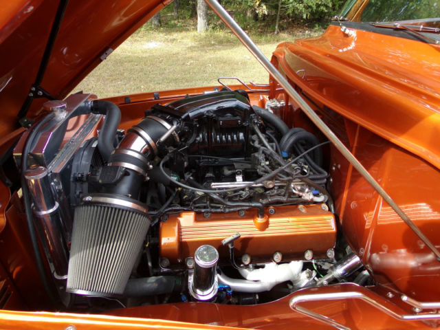 1953 custom atomic orange fade to candy cherry, to blk. Ford F-100