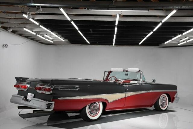 1958 Burgundy Ford Fairlane Convertible