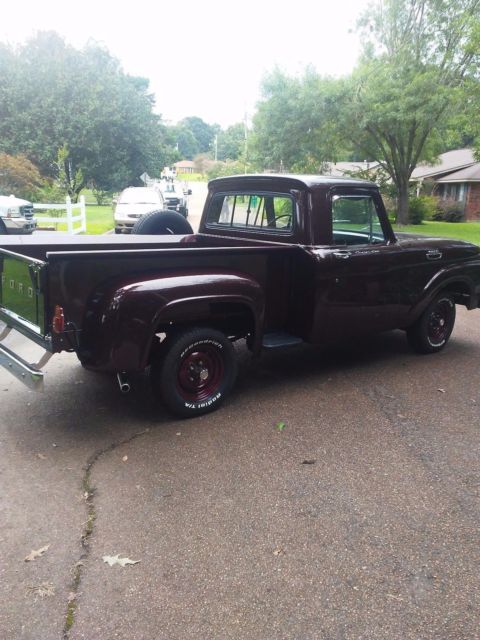 1962 Burgundy   GOLD FLAKE Ford F-100 STEPSIDE  PICKUP