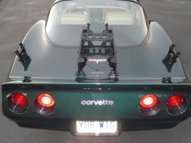 1980 Dark Green Metallic Chevrolet Corvette Coupe = T Tops